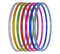 hoopomania Hula Hoop pour Enfants, Couleurs holographiques, Ø 70cm, Pink