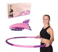 HOOPOMANIA Light Hoop [1,2 kg] Cerceau Hula Hoop Adulte en Rose - Hulahoop pour Perdre du Poids