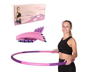 HOOPOMANIA Light Hoop [1,2 kg] Cerceau Hula Hoop Adulte en Rose - Hulahoop pour Perdre du Poids