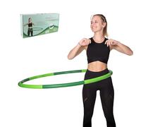 HOOPOMANIA Light Hoop [1,2 kg] Hula Hoop pour débutants en Vert - Hoola Huup pour Adultes
