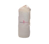HOOPOMANIA Sac de Transport pour Hula Hoop en Coton en Blanc - Accessoires Hula Hoop