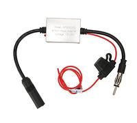 Hoopoocolor Amplificateur De Signal D'antenne De Voiture, Amplificateur Universel De Signal D'antenne Radio FM Stéréo De Voiture, Connecteur De Prise Din d'alimentation 12 V pour Marine RV Truck SUV