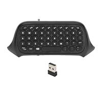 Hoopoocolor Clavier de Contrôleur de Jeu, Clavier de Console de Jeu 2,4 Ghz avec Prise Audio et Casque, Clavier de Contrôleur de Chat de Jeu pour Xbox Series X Series S One One S(Le Noir)
