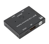 Hoopoocolor Commutateur DP, Switch Display Port Splitter Bidirectionnel Commutateur, Prend en Charge 8K À 30HZ, 5K À 60HZ, 4K À 120HZ 60HZ, Etc. Connecté avec Un Câble DP 1.4, Adapté a Os X, Windows