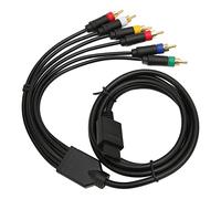 Hoopoocolor Cordon de câble Composite RGB RGBS, Câble AV Composant Stable et Souple Haute Flexibilité avec 4 têtes BNC pour NGC, pour N64, pour SFC, pour Console de Jeu Snes