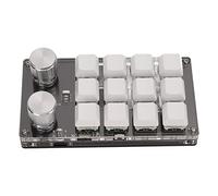 Hoopoocolor Raccourci Mini Clavier Mécanique, Double Mode USB Bluetooth, Clavier de Raccourci Bricolage Programmable Adapté AUX Jeux de Bureau Musique Os X Et Autres Systèmes Prenant en Charge