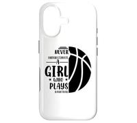 Hoops Girls ne sous-estime jamais Une Fille Qui Joue au Basket Coque pour iPhone 17