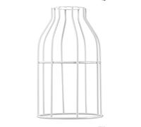 Hoopzi Abat Jour Cage Originale pour Suspensions Bala et Hang | Compatible Douille E27, Acier Laqué, Pour Suspension Luminaire ou Lampe Créative, Couleur Blanc
