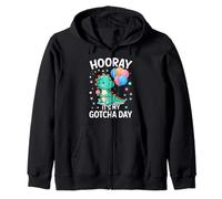 Hooray It's My Gotcha Day Foster Care Funny Adoptive Parents Sweat à Capuche