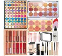 Hoorayeah Coffret Maquillage Femme - Malette Maquillage Avec 2 Palettes D'Ombres à PaupièRes SurdimensionnéEs - Portable Make Up Kit Pour Ados Et Adultes