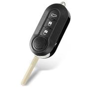 HooRLZ Coque Clé Fiat, Compatible pour Fiat 500 Ducato Punto Doblo Brava Bravo Evo Grande Panda Peugeot Citroen Clé, TéLéCommande Fiat Punto, Clef Fiat 500 - 3 Boutons