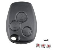 HooRLZ Coque Clé pour Renault Twingo, Master, Modus, Kangoo, Clio, Trafic, Duster, Vivaro, Espace - Boitier Clé et Télécommande 3 Boutons