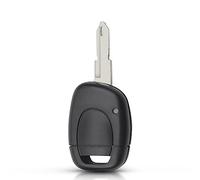 HooRLZ Coque de Clé pour Renault Clio Kangoo Twingo Master Espace Laguna Boitier Télécommande Installation Rapide, Coque Clef R-enault Clio 1 Boutons (avec Lame)