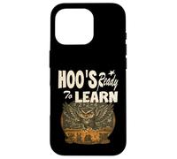 Hoo's Ready to Learn, enseignant, hibou, enseignant aux enfants Coque pour iPhone 16 Pro