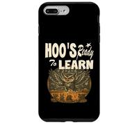 Hoo's Ready to Learn, enseignant, hibou, enseignant aux enfants Coque pour iPhone 7 Plus/8 Plus