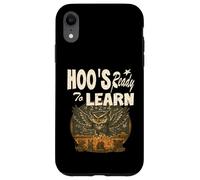 Hoo's Ready to Learn, enseignant, hibou, enseignant aux enfants Coque pour iPhone XR