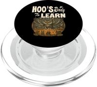 Hoo's Ready to Learn, enseignant, hibou, enseignant aux enfants PopSockets PopGrip pour MagSafe