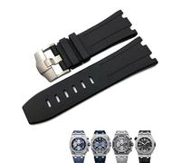 hoosouk Bracelet De Montre En Caoutchouc Fluoro Souple Pour Audemars Piguet ROYAL OAK OFFSHORE Bracelet De Montre Étanche 28mm(Preto)