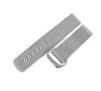 hoosouk Bracelet De Montre En Chaîne Milanaise En Acier Inoxydable, Pour Omega 007 Seamaster Diver 300, Bracelet De Remplacement, Accessoires 20mm 22mm(20mm)