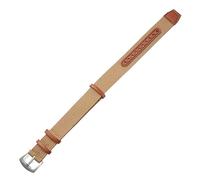 hoosouk Bracelet de montre sport en nylon et cuir souple pour femme et homme, compatible avec Hamilton Khaki Field(Brown-silver,22mm)