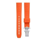hoosouk Pour les bracelets de montre en caoutchouc fluoré Breitling Superocean, Challenger et Avenger(Orange,20MM)