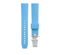 hoosouk Pour les bracelets de montre en caoutchouc fluoré Breitling Superocean, Challenger et Avenger(Skyblue,20MM)
