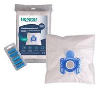 Hooster Lot de 10 sacs d'aspirateur pour AEG CE 2000 CE Power24 - Taille 28 - Vampyr CE Serie AS 26 et 5 bâtonnets désodorisants (Ocean Fresh) - Matériau non tissé 5 couches - Lot de 10 avec