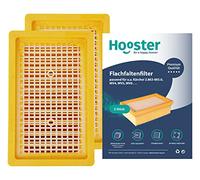 Hooster Lot de 2 filtres pour Kärcher | Remplacement pour filtre plissé plat Kärcher 2.863-005.0 compatible avec aspirateur multi-usages Kärcher WD4 WD5 WD6 MV4 MV5 MV6