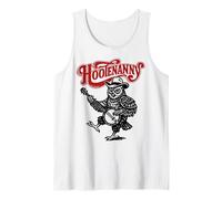 Hootenanny! Funny Banjo Owl Country Bluegrass Cottagecore Débardeur