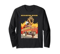 Hooters Attack of The 83ft Hooters Girl Funny B-Movie Retro Manche Longue