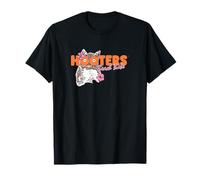 Hooters Beach Babe Flowers Retro Tropical Wings Restaurant T-Shirt