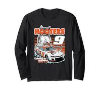 Hooters Racing #9 Coming in Hot Hot Wing Funny Retro Manche Longue