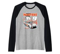 Hooters Racing #9 Coming in Hot Hot Wing Funny Retro Manche Raglan