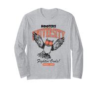 Hooters University Fighting Owls Varsity Collegiate Print Manche Longue