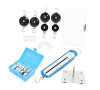 HOOTNEE 1 Ensemble Set Poulie Magnétique Base Métallique et Boîte de Stockage pour Expériences Scientifiques Physique à Destination des Étudiants