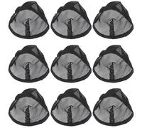 HOOTNEE 10 Pièces Bonnet Tissé Noir pour Postiche en Tissu Épais, Design Élégant, Filet à Cheveux Polyvalent pour Représentations Scéniques et Soirées