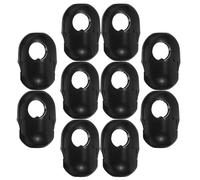 HOOTNEE 10 Pièces Connecteurs de Serrage Plastique Noir pour Corde et Tressée Fixation Solide pour Jeux Escalade Garçon Fille Résistants Aux Intempéries Installation Rapide pour Activités