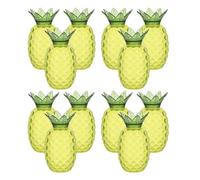 HOOTNEE 12 Boîtes à Bonbons en Plastique Vert D'ananas, Réutilisables et Résistantes, pour Fêtes et Mariages, Boîte de Rangement Multifonction