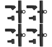 HOOTNEE 12 Connecteurs en Plastique pour Cerf-Volant - Kit de 12 Pièces Comprenant 4 Coudés 4 Droits et 4 Croisés - Accessoires de Fixation pour Cadre de Cerf-Volant Sportif - Pièces de