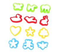 HOOTNEE 12 Pièces Moules Pâte à Modeler Garçon Fille Plastique Divers Formes DIY Outils Création Garçon Fille Jouets Éducatifs
