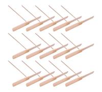 HOOTNEE 15 pièces Volant Libellule Bois Professionnel à Hélice à Frotter Main Jeu Extérieur Interactif pour Garçon Fille et Fêtes