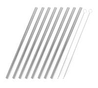 HOOTNEE 1ensemble Set de Pailles Inox Forme de Cœur avec Brosses de Nettoyage Pailles Réutilisables pour Cocktails Jus Café et Boissons pour Fêtes et Boissons Froides