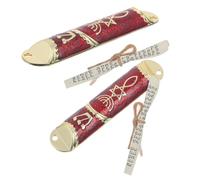 HOOTNEE 2 Ensembles de Mezouza Juive en Alliage de Zinc avec Parchemin Casher pour Porte, Décoration Élégante et Symbole de Foi Juive pour Home Déco