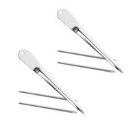 HOOTNEE 2 Ensembles Kit D'outils de Vannerie en Acier Inoxydable Argenté pour Tissage de Paniers et Sièges, Résistant à L'usure, pour Projets DIY et Artisans