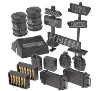 HOOTNEE 2 Ensembles Set de Jouets Militaires Miniatures pour Garçon Fille Modèles Équipement Militaire Simulés Jeu de Rôle Éducatif pour Garçon et Fille Décoration Vintage