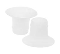 HOOTNEE 2 Pièces Convertisseur De Tire-lait Insert De Bride Insert De Bride En Silicone Coussins De Bricoles De Pompe Mammaire Tire-lait Électrique Gel De Silice Transparent