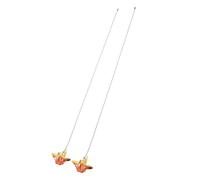 HOOTNEE 2 Pièces Lot de Rallonges Chaîne Ventilateur Plafond Décoratives avec Pendentif Cristal Origami Extension Pratique pour Lumière Plafonnier et Lampe Murale Installation Facile