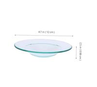 HOOTNEE 2 pièces Plateaux Réutilisables pour Brûle-Parfum Verre Transparent Supports pour Fondants de Cire et Chauffe-huiles Bien-être Compatibles avec Chauffe-Cire Électrique et Lampe à