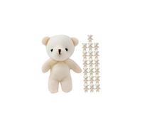 HOOTNEE 20Pcs Mini Bear Plush Toys, Cake Decorations, Pocket Teddy Bears, Soft PP Cotton Baby Toys