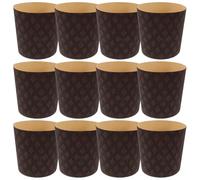 HOOTNEE 25pcs moules à muffins en papier sulfurisé marron, doublure paska antiadhésive pour petits gâteaux, adaptés à shower et wedding party